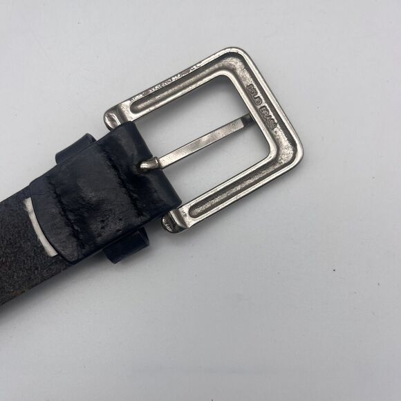 Xhilaration Vintage Genuine Leather Y2K Mirrored Belt 42“ - Picture 2 of 8